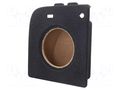 Car loudspeaker enclosure; MDF; grey melange; 250mm; Škoda; 15l BASSER OBGL.OCTAVIA.05