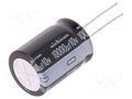 Capacitor: electrolytic; THT; 10000uF; 10VDC; Ø18x25mm; ±20% NICHICON URS1A103MHD