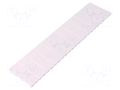 Stopper; ABS; W: 52mm; L: 219mm; for enclosures; white PAWBOL PW-C.2080