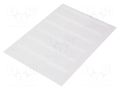 Label; 25.4mm; 44.5mm; white; -40÷150°C; 5.1÷10.1mm2; Thk: 25um HELLERMANNTYTON TAG134LA4-1104