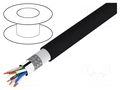 Wire; Alpha Essential Flexing Ethernet,S/FTP; 4x2x26AWG; 5e ALPHA WIRE 74006-BK002
