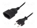 Extension lead; Sockets: 1; black; 1m LOGILINK CP122