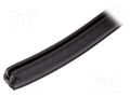 Hole and edge shield; EPDM; L: 5m; black; H: 11.5mm; W: 8.75mm ELESA+GANTER GN2180EPDM11.5D-05