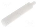 Screwed spacer sleeve; hexagonal; polyamide; M3; M3; 28.5mm FIX&FASTEN TP-28.5
