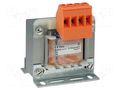 Transformer: mains; 30VA; 230VAC; 230V; Leads: terminal block; IP00 INDEL TMB30/230V