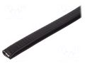 Hole and edge shield; PVC; L: 50m; black; H: 14mm; W: 10.5mm ELESA+GANTER GN2184-14-SW-50