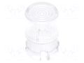 LED lens; round; polycarbonate; transparent; 5mm; Front: flat FIX&FASTEN FIX-LC5-2