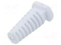 Strain relief; Øhole: 4.5mm; elastomer; white; L: 25mm FIX&FASTEN FIX-4.5X25-WH