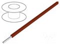 Wire; HookUp Wire; 18AWG; wire; Cu; PVC; brown; 300V; 30.5m; 100ft ALPHA WIRE 3055/1-BR005