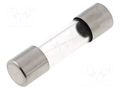 Fuse: fuse; 2A; 125VAC; quick blow; cylindrical,glass; 5x20mm; D1 SCHURTER 7010.3440