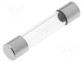 Fuse: fuse; 63mA; 250VAC; quick blow; cylindrical,glass; 6.3x32mm ESKA ZGS-0.063A