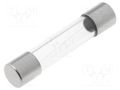 Fuse: fuse; 63mA; 250VAC; quick blow; cylindrical,glass; 6.3x32mm ESKA ZGS-0.063A
