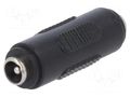 Transition: coupler; 5.5/2.1mm; 5.5mm; 2.1mm Goobay PC2.1-FF