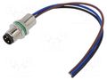 Connector: M8; male; PIN: 3; 3A; 60V; IP65,IP67; straight; socket DEGSON ELECTRONICS SM8-D50C-A3M-2A010