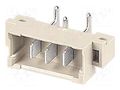 Connector: DIN 41612; socket; male; PIN: 3; angled 90°; 15A; THT HARTING 09062032911