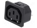 Connector: AC supply; socket; female; 10A; 250VAC; C13 (F); 6600-4 SCHURTER 6600.4330