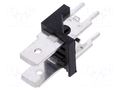Terminal: spade terminal strip; 6.3mm; THT; 250V; straight; ways: 2 XINYA ST-LP-2
