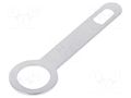 Tip: solder lug ring; 0.3mm; M4; screw; silver plated; brass OSTERRATH STO-M4
