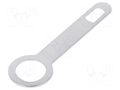 Tip: solder lug ring; 0.3mm; M4; screw; silver plated; brass OSTERRATH STO-M4