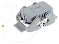 Protection cover; size 10B; Han; with double latch; metal HARTING 09300105423