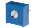Potentiometer: mounting; single turn,horizontal; 500kΩ; 500mW SR PASSIVES 1028P-500K