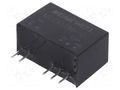 Converter: DC/DC; 2W; Uin: 10.8÷13.2VDC; Uout: 5VDC; Uout2: -5VDC MEAN WELL MDD02M-05