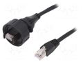 Patch cord; RJ45 Buccaneer plug,RJ45 plug; 2m; IP68 BULGIN PX0837/2M00
