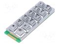 Keypad: metal; No.of butt: 12; none; metal; 200mΩ; 1.5N; 20mA ACCORD AK-206-A-SSB-WP-MM