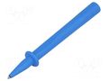 Measuring tip; 32A; blue; Tip diameter: 4mm; Socket size: 4mm STÄUBLI BT400-23