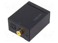 Digital-to-analog converter; 5VDC; Out: RCA socket x2; black LOGILINK CA0100