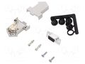 Connector: D-Sub; PIN: 9; plug; female; soldering; for cable; black ENCITECH D45NT09-M-DMS-K