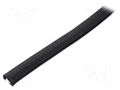 Hole and edge shield; EPDM,PVC; L: 10m; black; H: 14.5mm; W: 9mm ELESA+GANTER GN2182-14.5-A-10