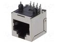 Connector: RJ45; socket; PIN: 8; Cat: 6; shielded; 8p8c; THT; angled ENCITECH RJJS88142E7H020