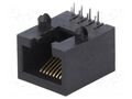 Connector: RJ45; socket; PIN: 8; Cat: 5; 8p8c; THT; angled ENCITECH RJJU88142E3H033