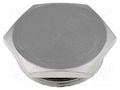 Protection cap; metal; Thread: M40; Spanner: 44mm; with seal HARTING 19000005073