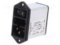 Connector: AC supply; socket; male; 2A; 250VAC; C14 (E),shielded SCHURTER DD12.2111.111