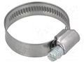 Worm gear clamp; W: 12mm; Clamping: 25÷40mm; DD; W2; DIN 3017 MPC INDUSTRIES MPC-DD2025