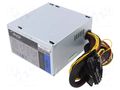 Power supply: computer; ATX; 600W; 3.3/5/12V; Features: fan 12cm AKYGA ZA-ZAS600