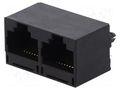 Connector: RJ45; socket; PIN: 8; Cat: 5; 8p8c; THT; angled ENCITECH RJJU88242E1V004