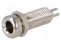 Connector: 4mm banana; socket; 16A; 33VAC; 70VDC; nickel plated SCHÜTZINGER BU404NI