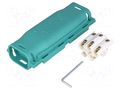 Gel cable joint; RELICON; polypropylene PP; IPX8; green; Y: 146mm HELLERMANNTYTON RELIFIX-V56PP/SI