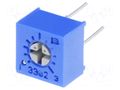 Potentiometer: mounting; single turn,horizontal; 1MΩ; 500mW; ±10% BOURNS 3362P-1-105LF
