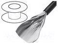 Wire: ribbon; round; 1.27mm; stranded; Cu; unshielded; PVC; black 3M 3759-100-30