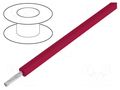 Wire; Lead Wire; stranded; Cu; EPDM; red; 3kV; -30÷90°C; 30.5m; 100ft ALPHA WIRE 1635-RD005