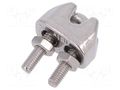 Rope clamp wire; acid resistant steel A4; for rope; Ørope: 2mm KRAFTBERG ZLK-2-A4