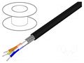 Wire; Alpha Essential Flexing Ethernet,S/FTP; 4x22AWG; 5e; Cu ALPHA WIRE 74007-BK002