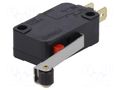 Microswitch SNAP ACTION; 5A/250VAC; with lever (with roller) OMRON Electronic Components VX-56-1C23