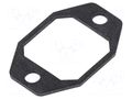Socket gasket; IP65; flange (2 holes); G HIRSCHMANN G30E-2SW