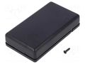 Enclosure: multipurpose; X: 60mm; Y: 107mm; Z: 24mm; RC; ABS; black TEKO 10009-B.9