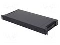 Enclosure: rack mounting; Standard: 19"; 1U; black; Z: 43mm; X: 431mm GAINTA G17081UBK